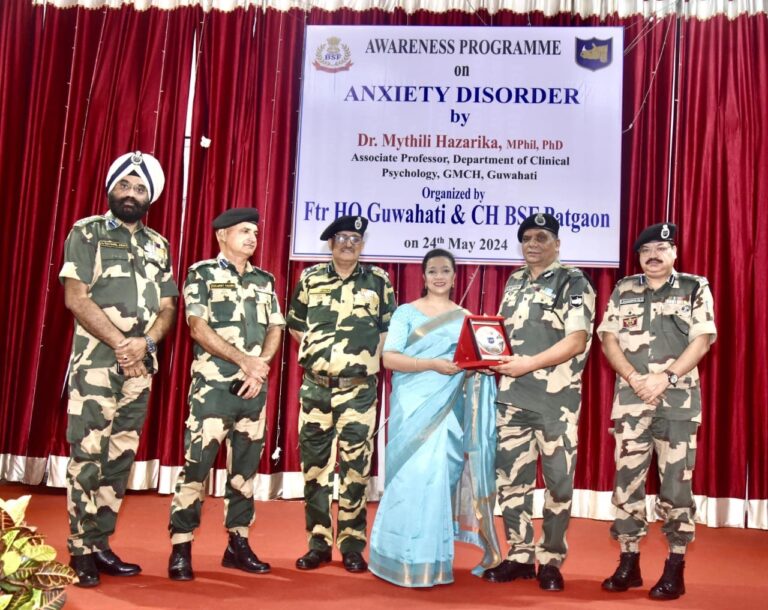 Awareness programme on Anxiety disorder held at Guwahati BSF