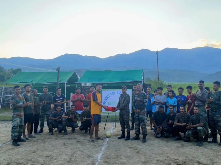 Indian Army Fosters Unity through Volleyball Match in Manipur