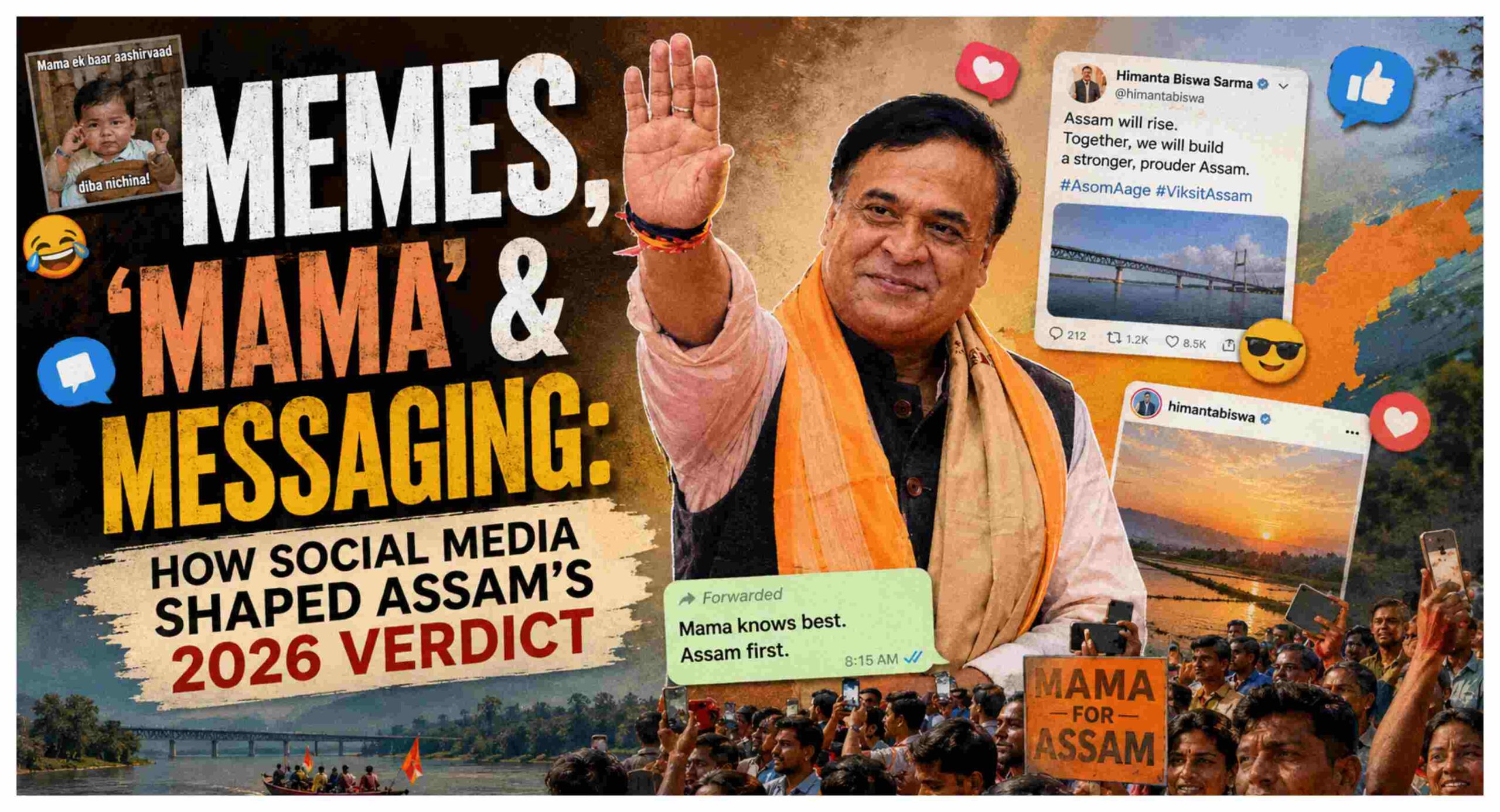 Memes, ‘Mama’ & Messaging: How Social Media Shaped Assam’s 2026 Verdict