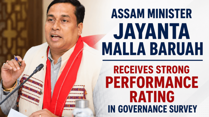 Assam Minister Jayanta Malla Baruah Receives Strong Performance Rating in Governance Survey