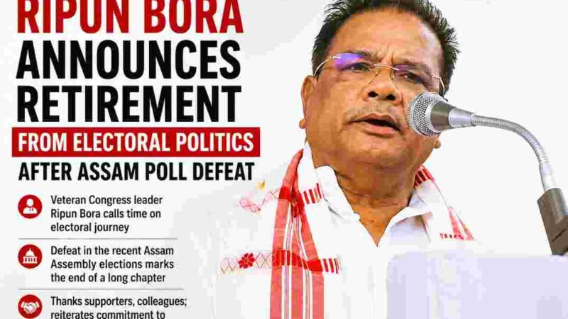 Ripun Bora Announces Retirement From Electoral Politics After Assam Poll Defeat