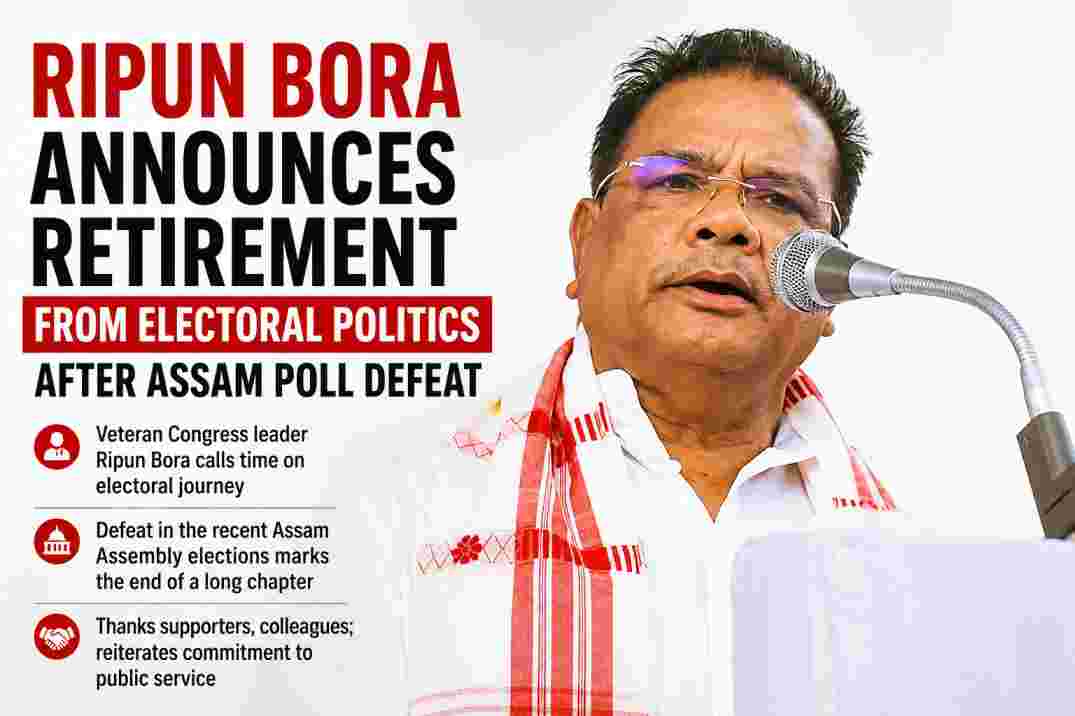 Ripun Bora Announces Retirement From Electoral Politics After Assam Poll Defeat