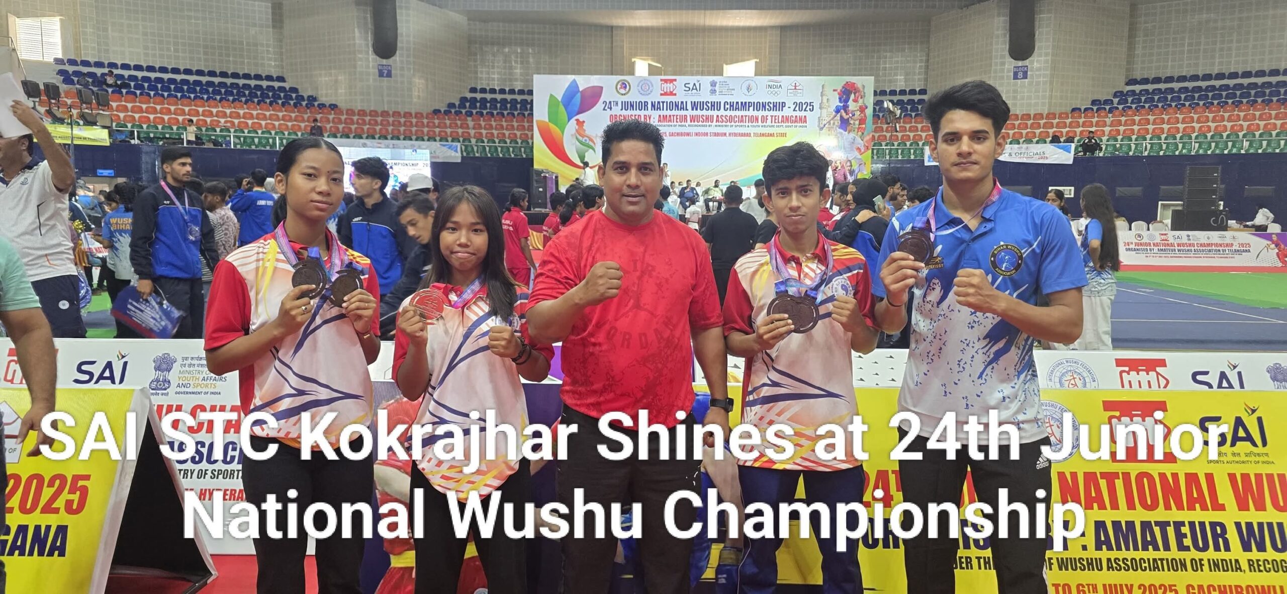 SAI STC Kokrajhar Shines at 24th Junior National Wushu Championship
