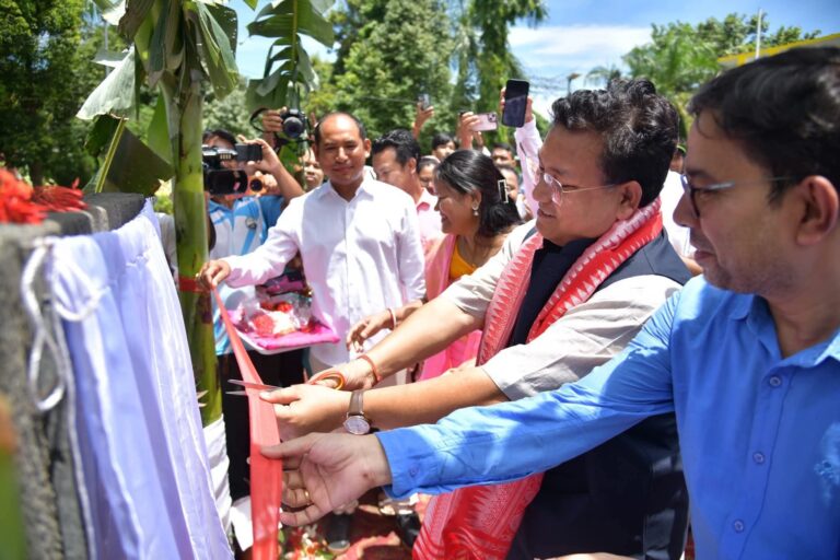 BTR CEM Lays Foundation Stone for Bodofa Statue at CIT Kokrajhar