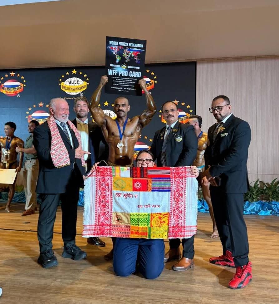 Assam’s Dr Amit Kumar Talukdar Wins Gold at WFF South East Asia Championship in Thailand