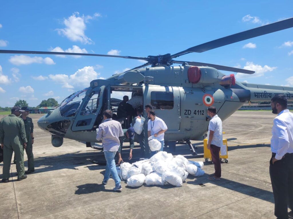 Assam Flood 2026 Relief, Helicopter