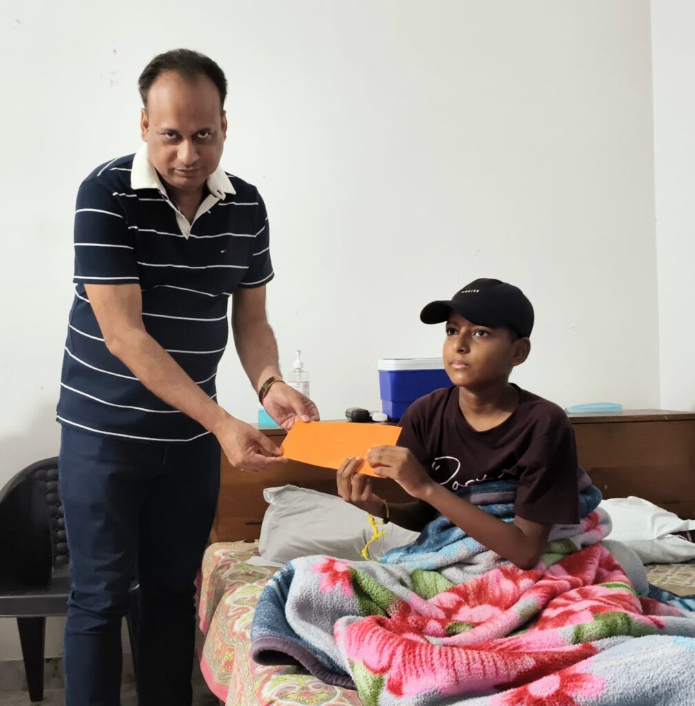 MLA Hemanga Thakuria Extends Financial Support to Young Cancer Patient in Palasbari