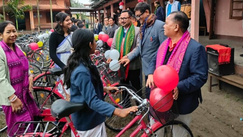 Bicycles Distributed to Class IX Students Under CM’s Special Scheme in Chirang