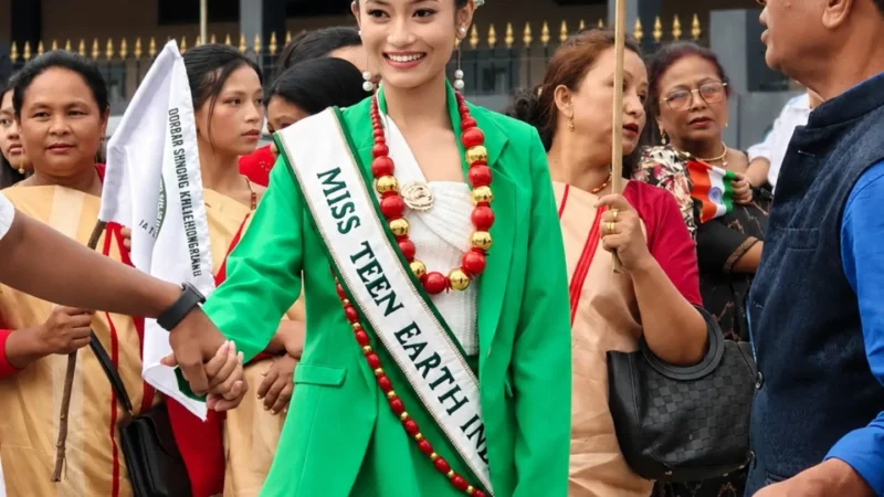 Miss Teen Earth India Aishwariya Malang Receives Hero’s Welcome in Meghalaya