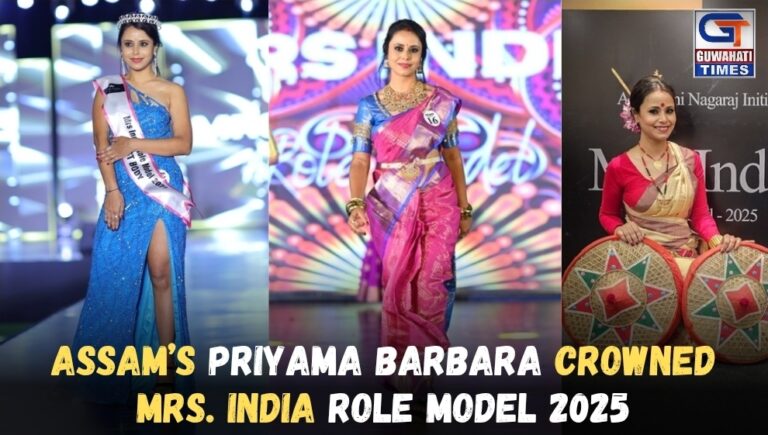 Assam’s Priyama Barbara Crowned Mrs. India Role Model 2025