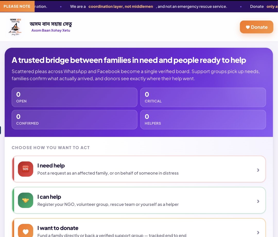 Young Assamese entrepreneur builds free flood coordination platform — and asks the state to help improve it