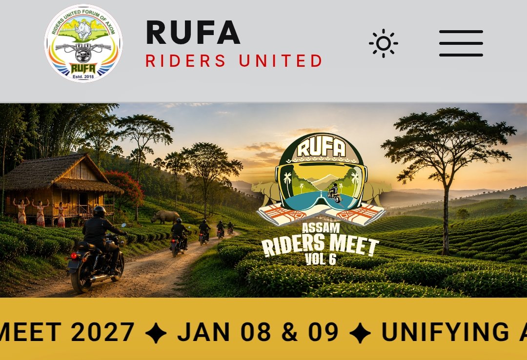 RUFA Assam Riders Meet 2027: NEAO Riders to Host Sixth Edition on January 8–9