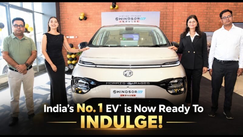 MG Windsor INDULGE Edition launched at INR 17,99,800 (ex-showroom)