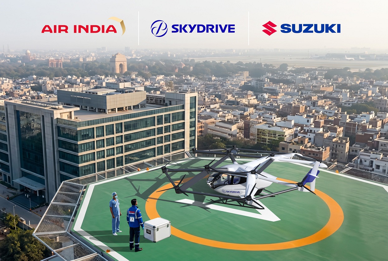 Air India Partners with SkyDrive and Suzuki to Study eVTOL Use for Medical Logistics